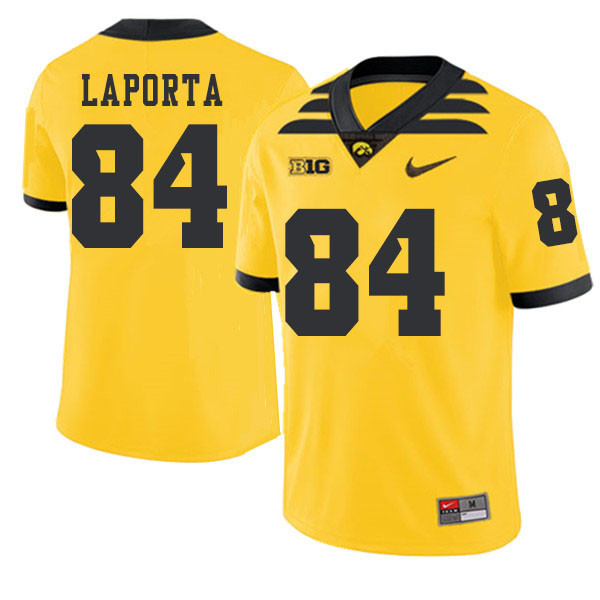 2019 Men #84 Sam LaPorta Iowa Hawkeyes College Football Alternate Jerseys Sale-Gold